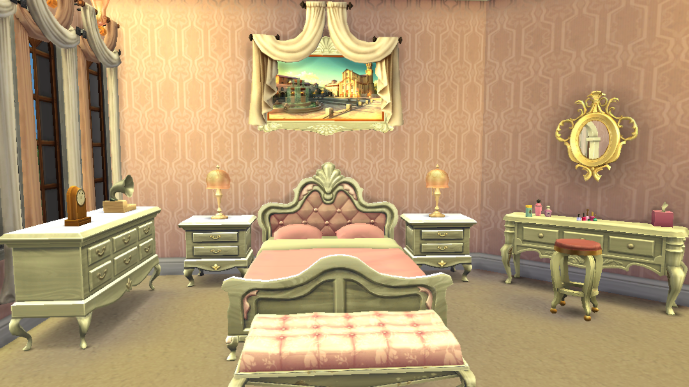 Sims 4 Room Cordelia's Bedroom Sanjana Sims Studio